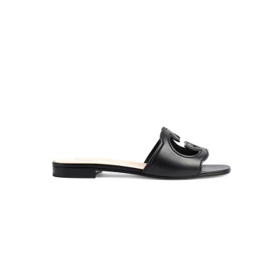 GUCCI WOMEN'S SLIDE SANDAL WITH INTERLOCKING G 694451